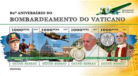 GUINEA BISSAU 2023 Battle Of Vatican Perf 4v Sheet Mint Never