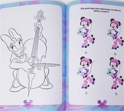 Minnie Mouse Kleurboek Met Stickers En Spelletjes Bol