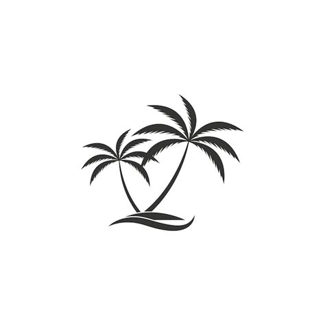 Premium Vector Coconut Tree Logo Vector Design