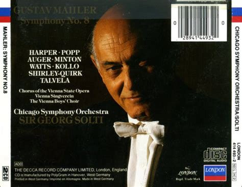 Symphony No 8 By Gustav Mahler The Chicago Symphony Orchestra Georg