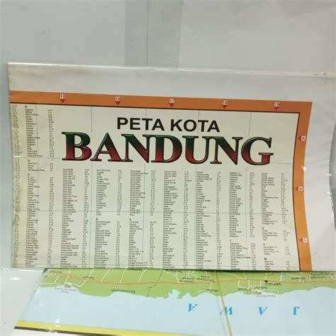 Jual Peta Kota Bandung Lipat Kota Bandung MENARA MEDIA Tokopedia