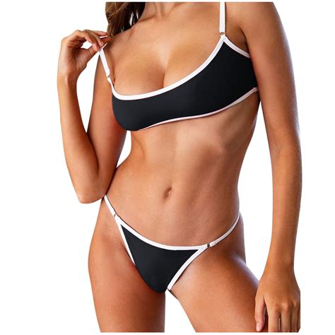 Cacommark Pi Clearance Micro Bikini Set For Women Sexy Mini Bathing