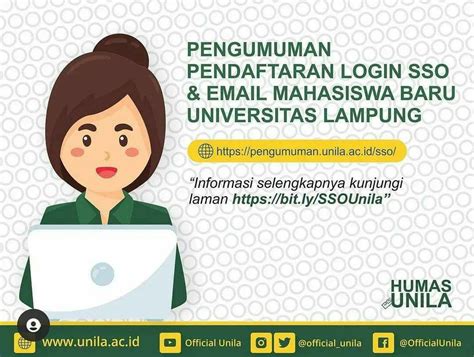 Akun Sso Dan Email Maba Unila Upt Teknologi Informasi Dan