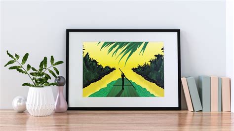 Jamaican Flag Print Jamaican Flag Art Wall Art A1 A2 A3 - Etsy