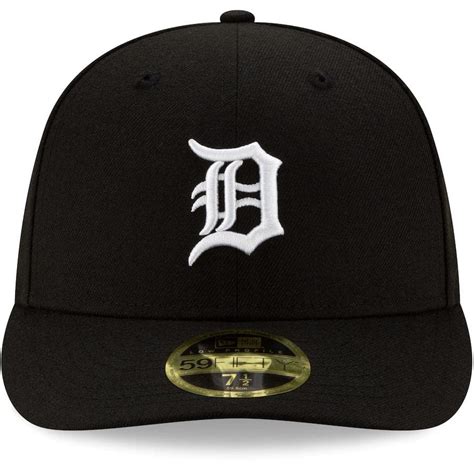 New Era Detroit Tigers Black Low Profile 59fifty Fitted Hat