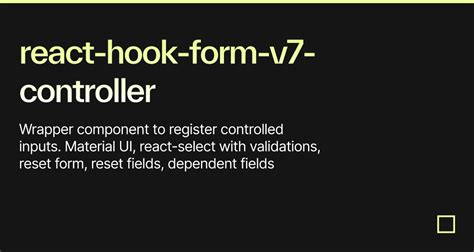 React Hook Form V7 Controller Codesandbox