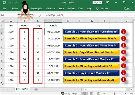 date function  excel