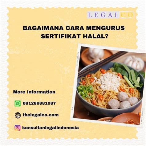 CARA MENGURUS SERTIFIKASI HALAL THE LEGAL CO