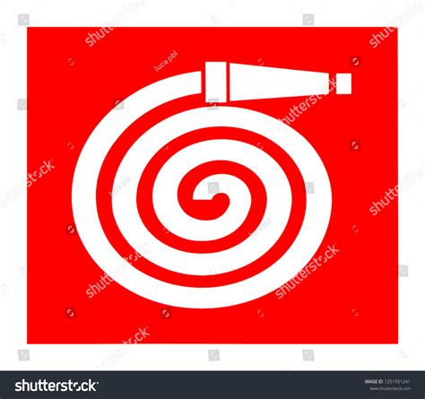 Fire Hose Reel Symbol International Sign Stock Illustration 1251951241
