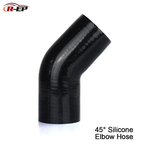 R EP 45 Degree Silicone Elbow Hose 38 45 51 57 63 70 76 83 89MM Rubber