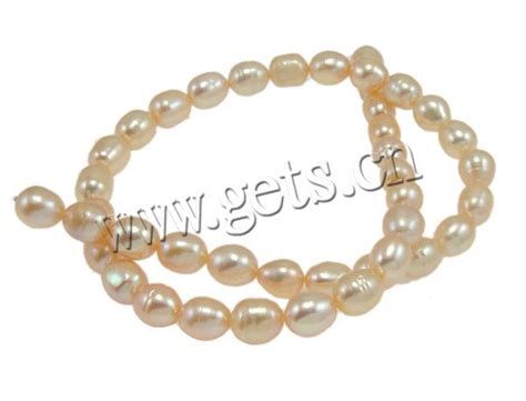 Free Shipping Rice Cultured Freshwater Pearl Beads Women Jewelry