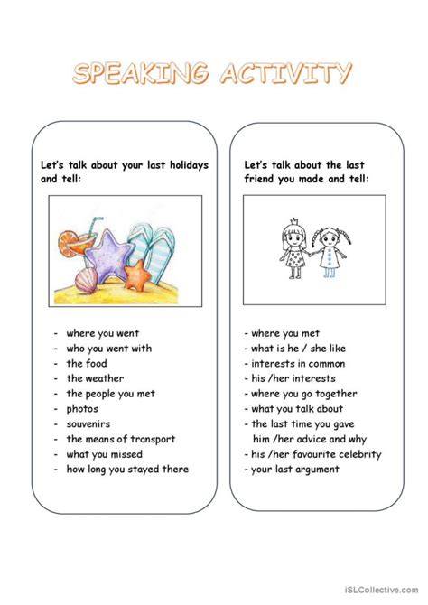 Speaking Activity Talking About Ho English Esl Worksheets Pdf Doc