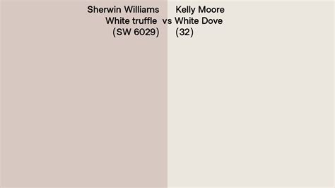 Sherwin Williams White Truffle Sw 6029 Vs Kelly Moore White Dove 32 Side By Side Comparison