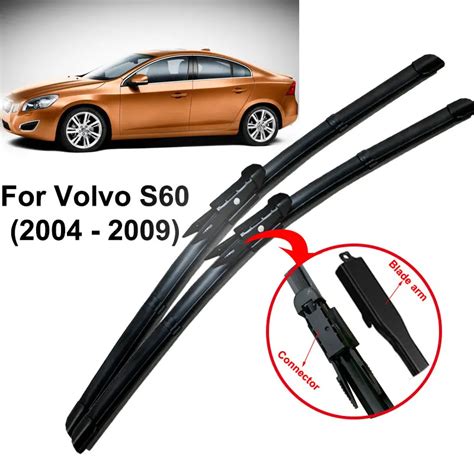 DNGYGN Car Wiper Blades Auto Windshield Wipers Brush For Volvo S60 Form