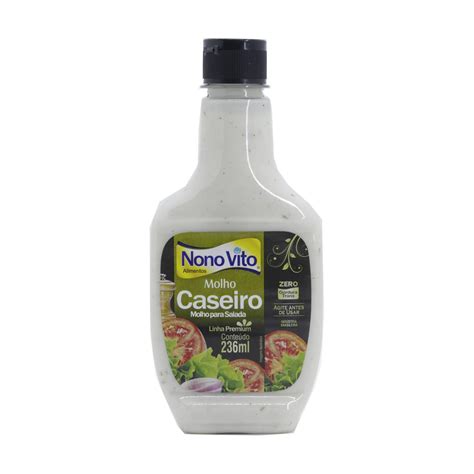 Molho Para Salada Caseiro Nono Vito 236ml BIG BOX Lago Sul QI 11