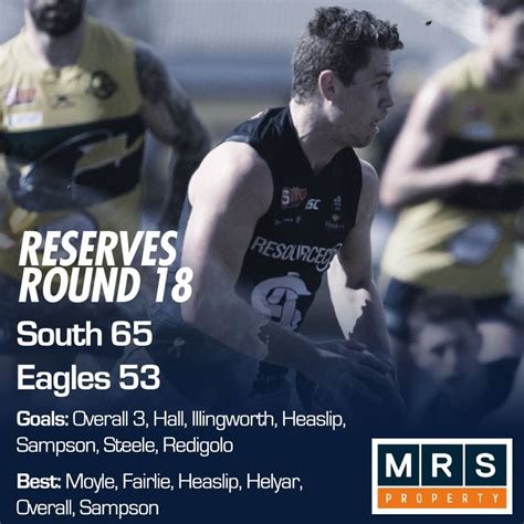 Reserves Match Report Round 18 South Adelaide Vs Woodville West Torrens