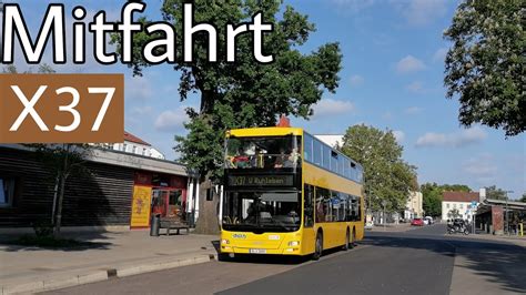 Mitfahrt MAN Lion S City DD A39 Linie X37 U Ruhleben Falkensee