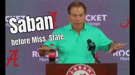 Nick Saban Recaps Loss To Tennessee Penalties Previews Mike Leach