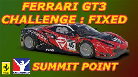 IRACING FERRARI GT3 CHALLENGE FIXED AT SUMMIT POINT YouTube