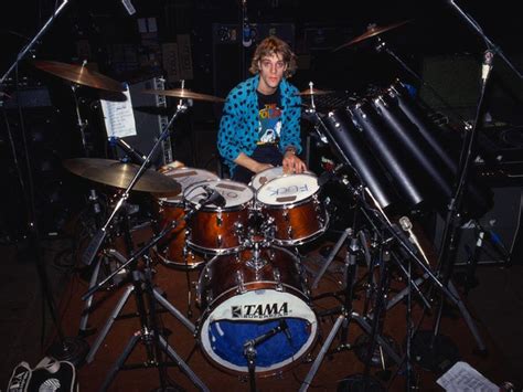 Stewart Copeland With His Mahogany Tama Superstar Set Drums