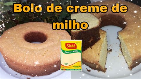 BOLO DE CREME DE MILHO OU AMIDO DE MILHO SEM LEITE E FARINHA DE TRIGO