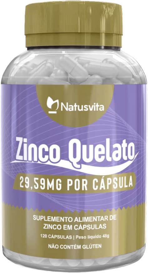 Zinco Bisglicinato Quelato 120 Cápsulas 1 und 120 cápsulas