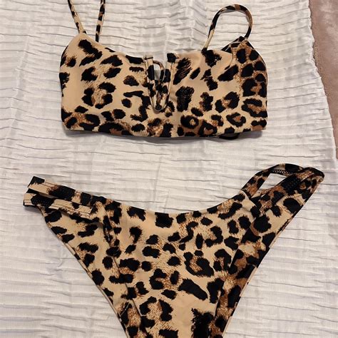 Cheetah Bikini Depop