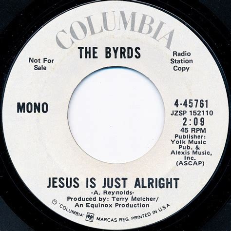 The Byrds Jesus Is Just Alright Vinyl 7 45 Rpm 5 More 1972