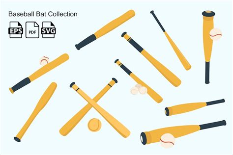 Baseball Bat Collection, Objects ft. ball & collection - Envato Elements