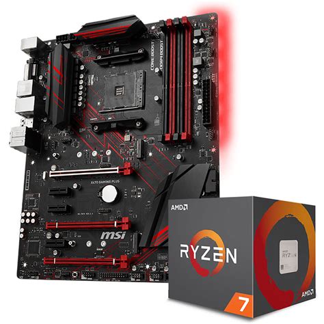 AMD Ryzen 7 2700X Wraith Prism Edition 3 7 GHz MSI X470 GAMING PLUS