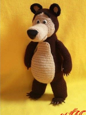 Receita Amigurumi Combo Masha E O Urso Elo7