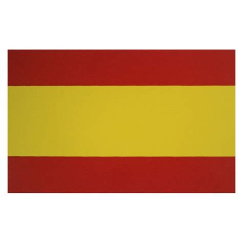 Pegatina Bandera España Lisa Rectangular Grande