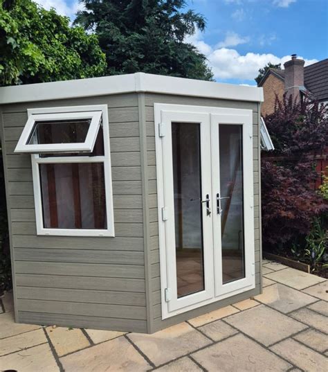 Composite Corner Summer House Modern Summerhouses Shrewsbury