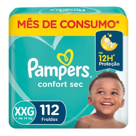 Fralda Pampers Confort Sec Jumbo Xxg 112 Unidades Panvel Farmácias