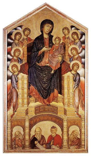 Cimabue 1240 1302 Maestà Majesty C1280 85 Tempera On Panel