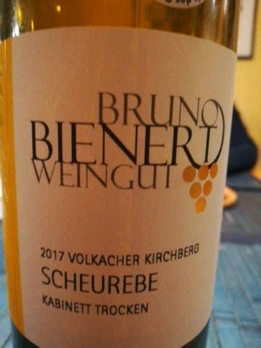 Weingut Bruno Bienert Volkacher Kirchberg Scheurebe Kabinett Trocken