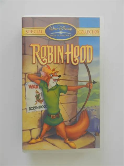 VHS VIDEO KASSETTE Robin Hood Walt Disney Meisterwerk Special