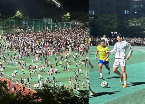 손흥민 떴다 우르르용인 조기축구장 택시만 300대 아수라장 머니s