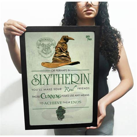 Quadro A C Moldura Harry Potter Sonserina Slytherin Em Promo O Na