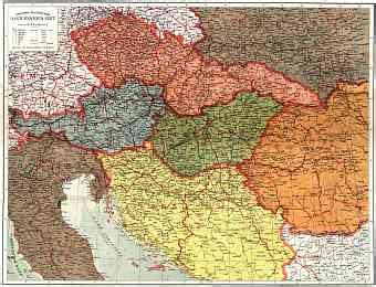 Old Maps and Prints of Czechoslovakia, different periods (1918 - 1930s). The 1900 Collection