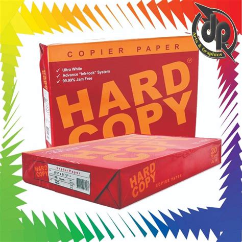 Hard Copy Bond Paper Short A4 Long 70gsm Sub20 School Office