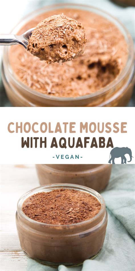 Vegan Chocolate Mousse With Aquafaba Elephantastic Vegan