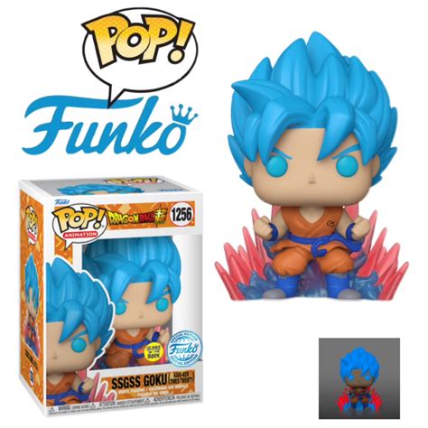 Funko Pop Vinyl Animation Dragon Ball Super 1256 Kaioken Goku Glow In