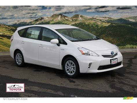 2012 Blizzard White Pearl Toyota Prius V Three Hybrid 58852455 Photo