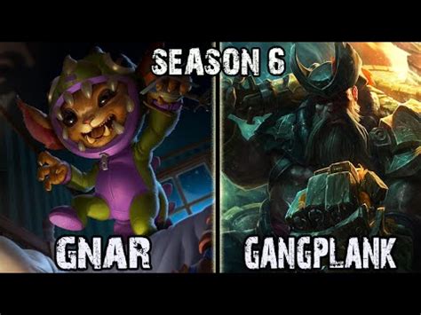 SKT T1 Duke Gnar Vs KT Ssumday Gangplank TOP Ranked Challenger Korea