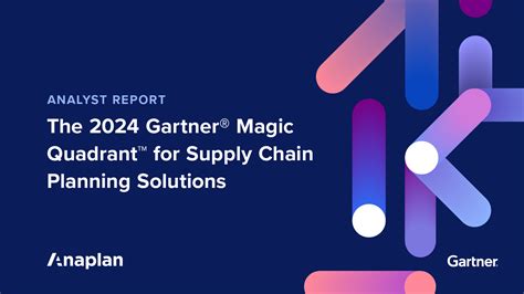 Gartner Mq For Supply Chain Planning Solutions Anaplan Blog