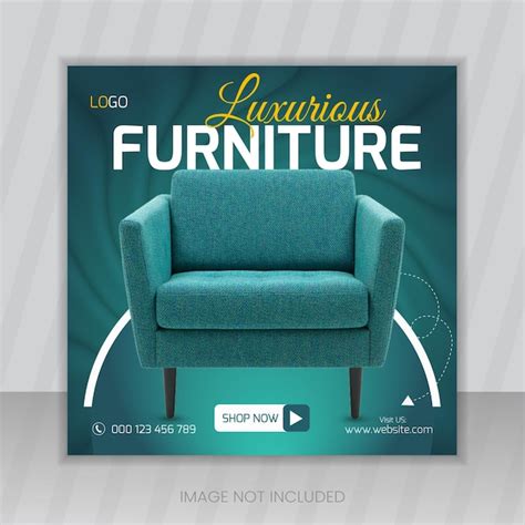 Premium Vector Luxurious Furniture Sale Social Media Post Or Shop