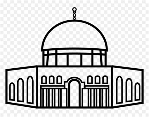 Jerusalem Dome Of The Rock - Dome Of The Rock Clipart, HD Png Download ...