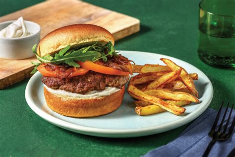 Garlic Herb Beef Burger Recipe Hellofresh