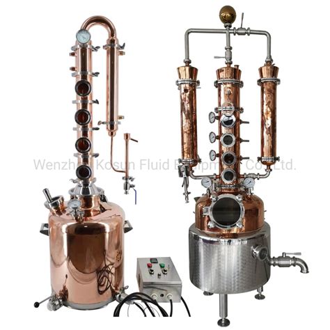 Distillation Column Red Copper Pot Electric Heat Vodka Whiskey Gin